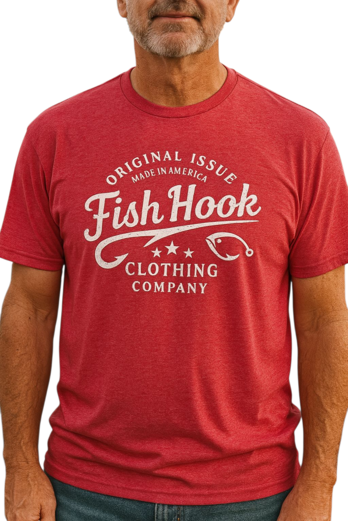 fish hook t-shirt