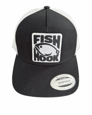 Fish Hook Ball Cap Black Grey