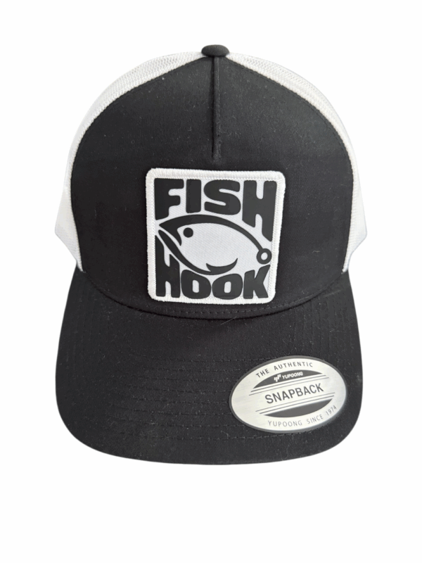 Fish Hook Ball Cap Black Grey