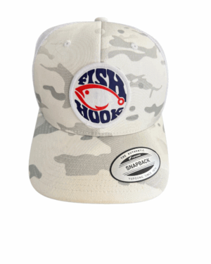 fish hook ball cap multicam